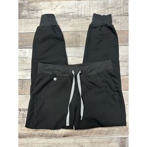FIGS Zamora Jogger Medical Nurse Scrubs Pants Black | Size XS